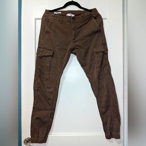 JACK & JONES Men's Tan Cargo Joggers